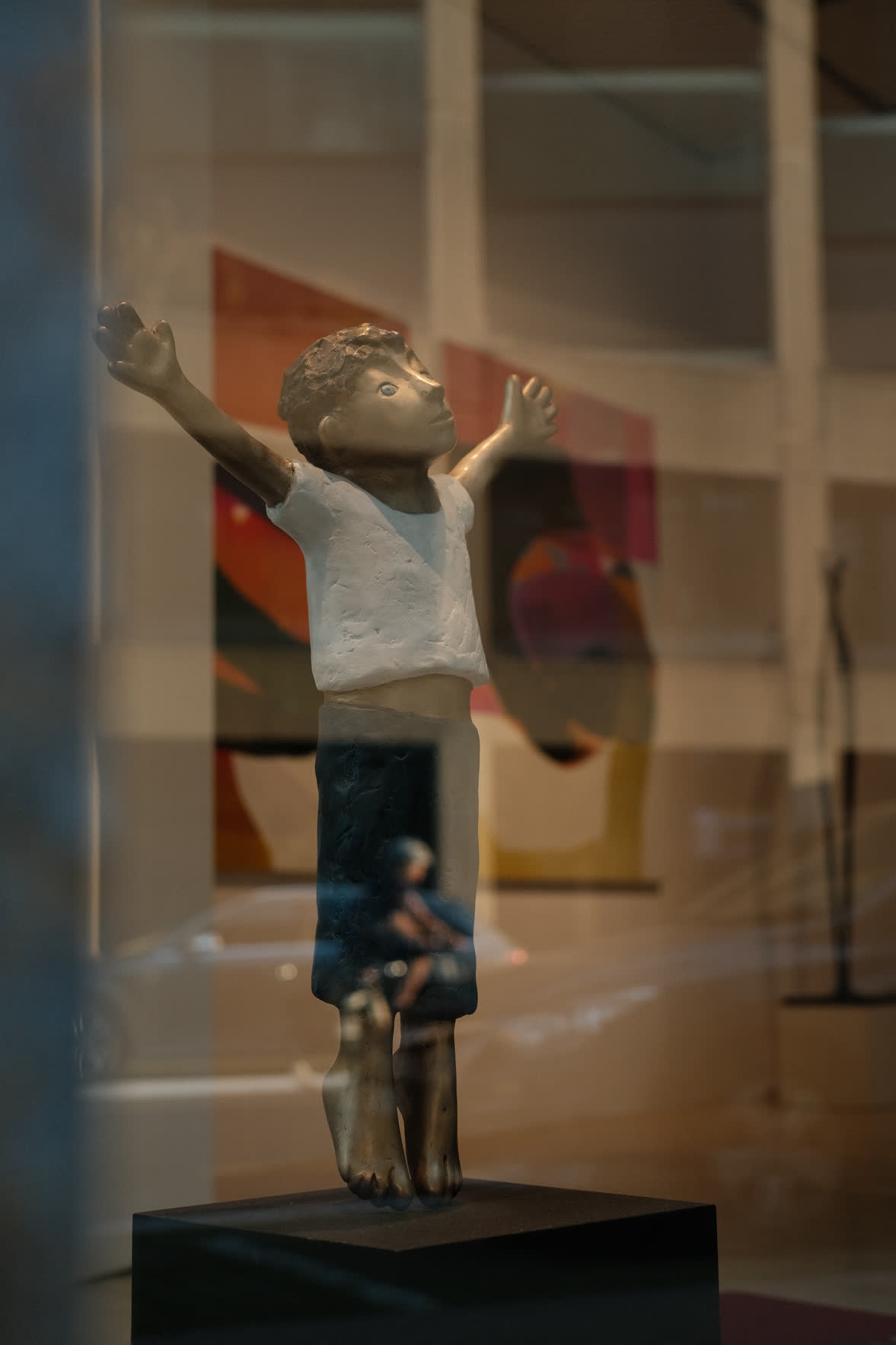 Schaufenster mit Kunst